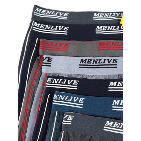 [02 Cái] Combo 02 Quần lót đùi nam Menlive Cao cấp Xuất khẩu- chất thun lạnh cực mát, thấm hút mồ hôi, kháng khuẩn