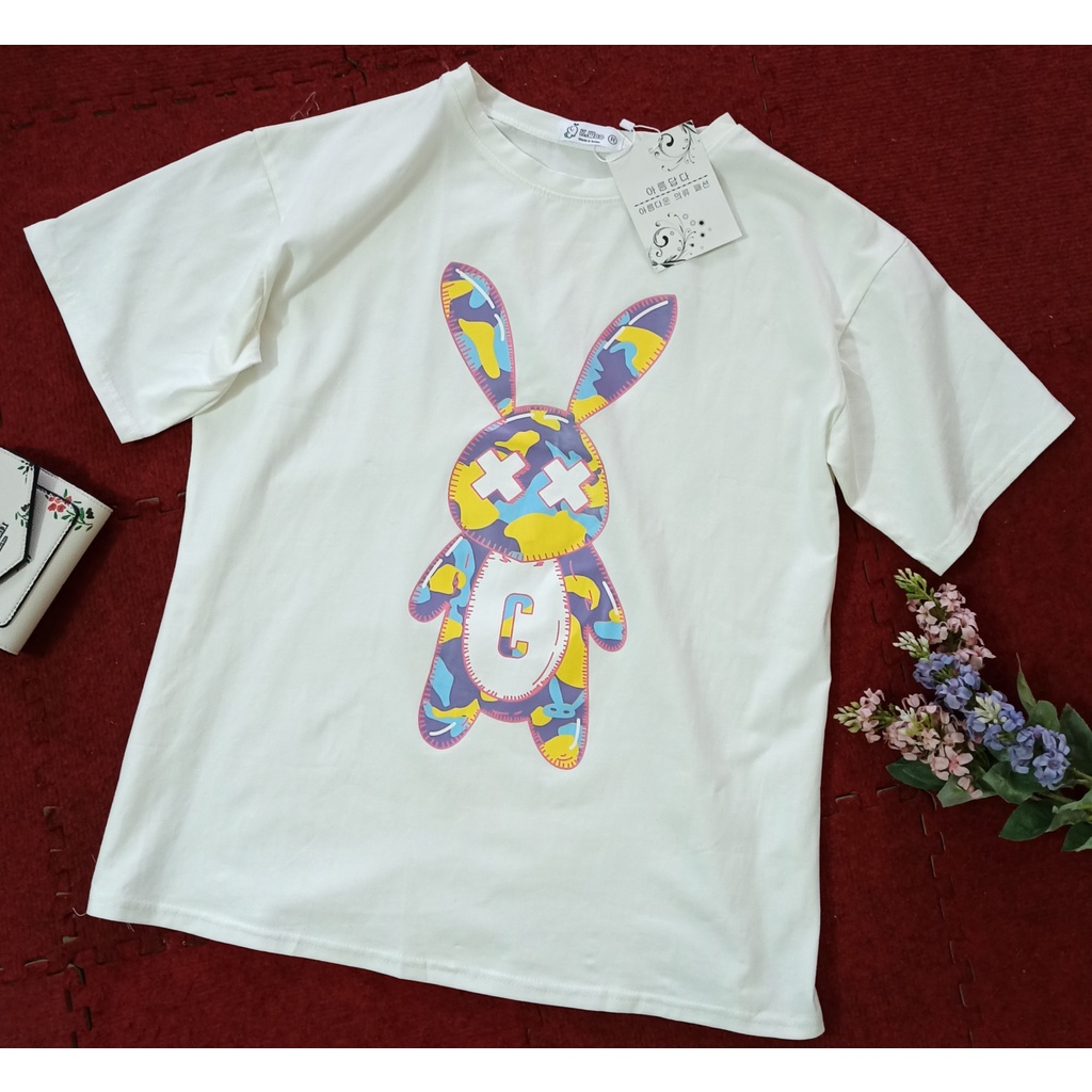 Áo thun nam nữ unisex form rộng tay lỡ cổ tròn vải cotton co giãn dày dặn freesize - Áo phông nữ nam unisex