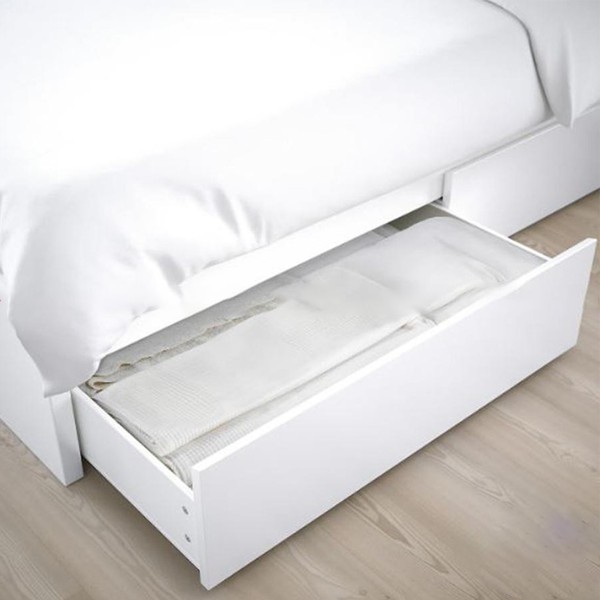 Giường ngủ gỗ công nghiệp hiện đại MDF chuẩn E1 OHAHA 077 - 2 hộc tủ bên trái hoặc phải tuỳ ý