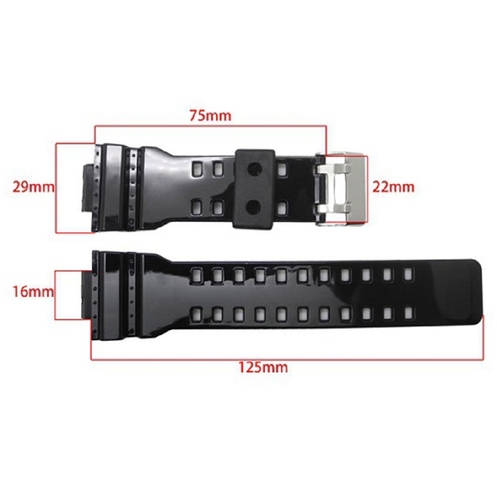 Dây đeo đồng hồ thay thế cho G Shock 16mm GA100/110/120/GD100/120/GA300