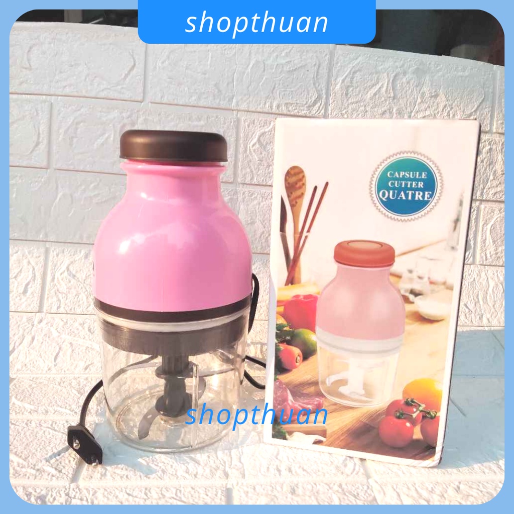 Máy xay thực phẩm đa năng xay thịt, xay sinh tố, rau củ nắp bằng