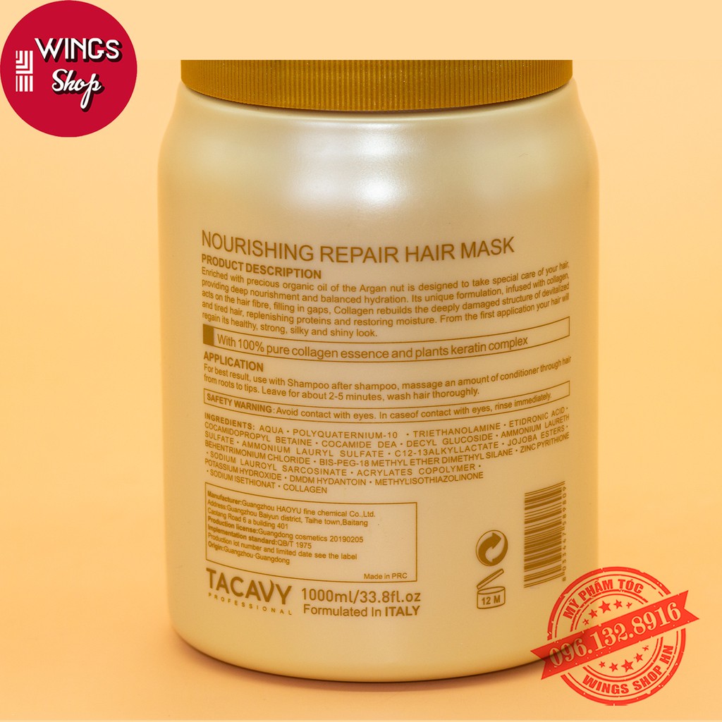 Hấp Tacavy Collagen 1000ML 🛑FreeShip🛑 Siêu Phục Hồi Tóc Hư Tổn | Hàng Chính Hãng | BigBuy360 - bigbuy360.vn