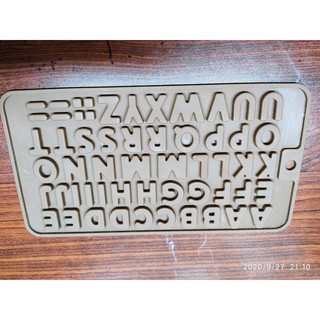 KHUÔN SILICON CHỮ CÁI 20 x11 x 0.3 CM MỎNG