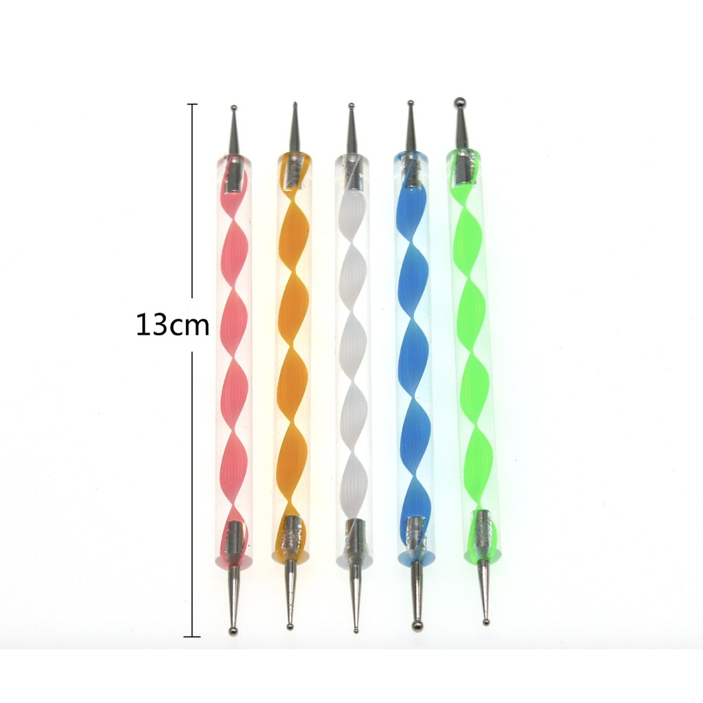 Bộ Bút Chấm Bi 5 Cây Trang Trí Móng