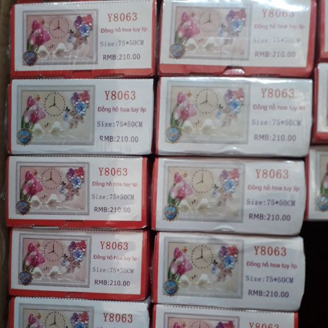 Tranh đính đá đồng hồ y8063(75×50) VS066 (75X50)