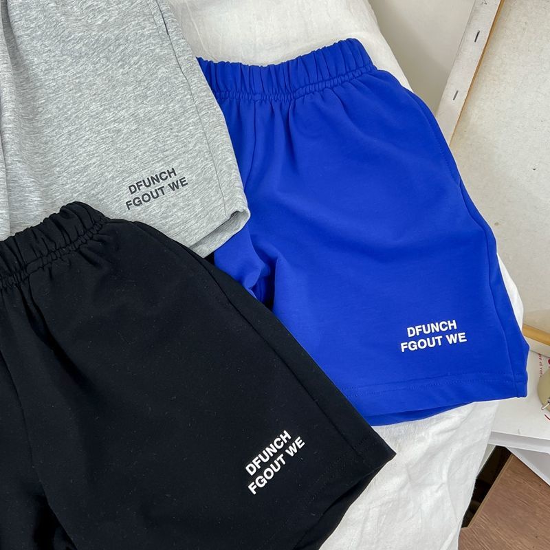 [Babycat] Hàng Có Sẵn Quần Short In Chữ Xiaowajia Nhật Bản Phong Cách Mới Cho Bé Trai Bé Gái