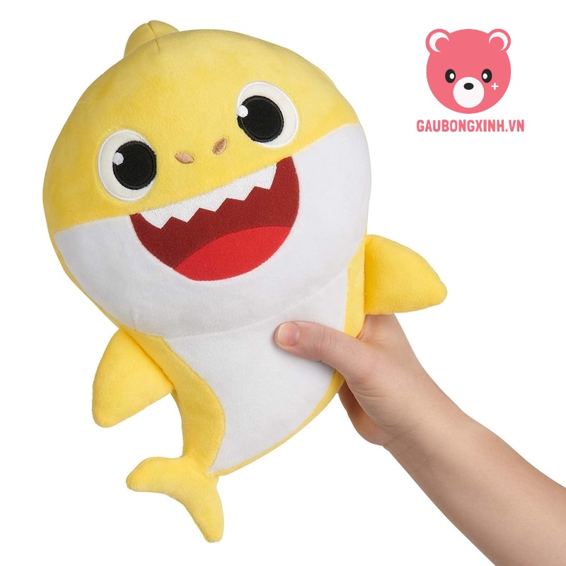 Gấu bông cá mập Baby Shark đủ màu size 45cm, Thú nhồi bông trong bài hát BabyShark, Đồ chơi cho bé