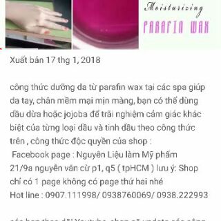 Sáp parafin thô dưỡng da 1kg
