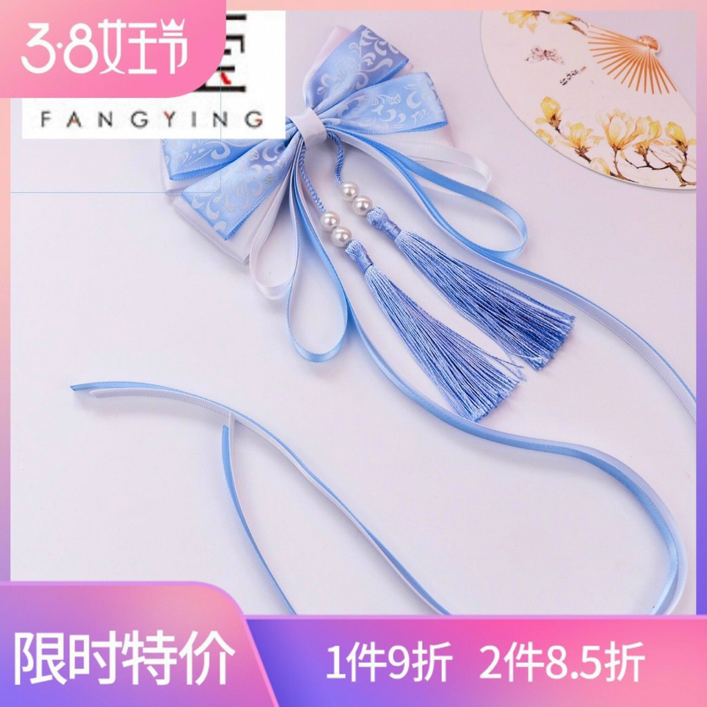 Kẹp Tóc Cặp Tóc Nơ Ruy Băng Tiểu Thư Hàn Quốc Nhiều Màu sắc