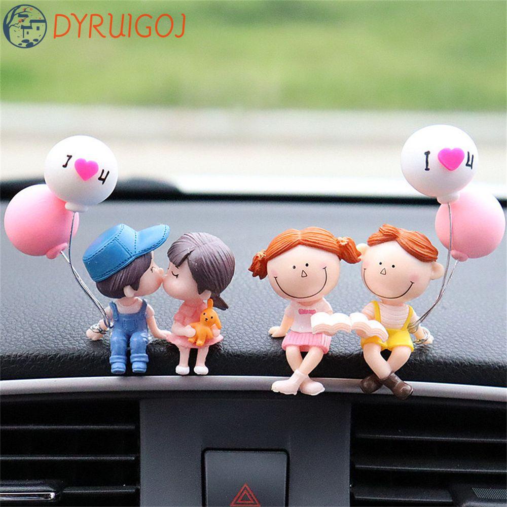 Mô Hình Cặp Đôi Hoạt Hình Sáng Tạo Trang Trí Bảng Điều Khiển Trung Tâm