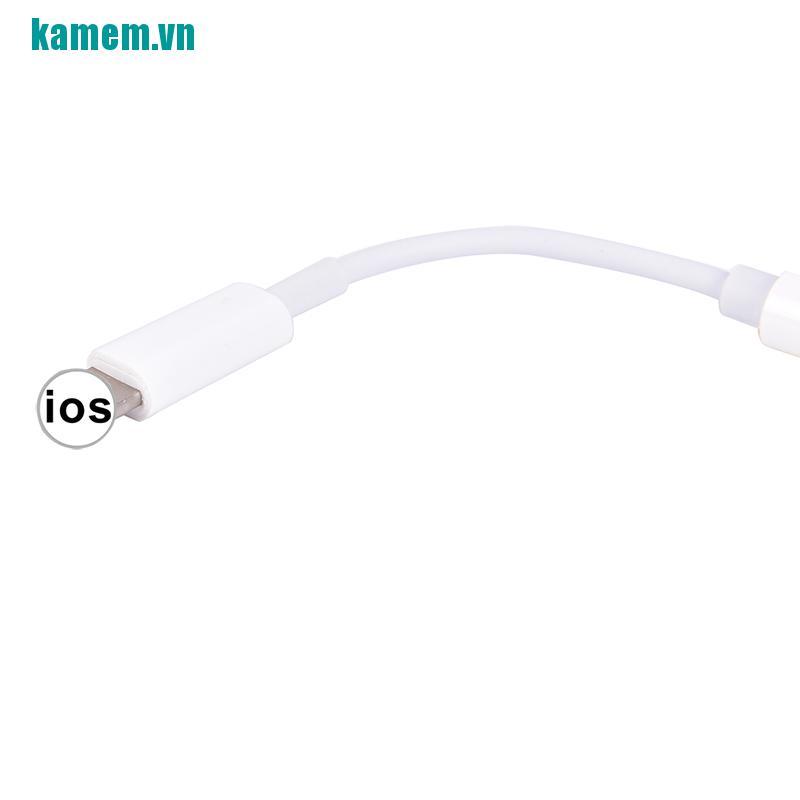 Cáp chuyển đổi giắc sạc sang giắc tai nghe 3.5mm cho iPhone IOS 11 12