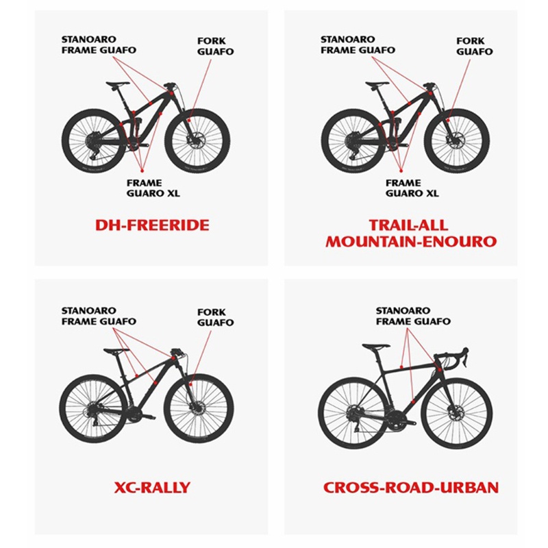 Miếng Dán Bảo Vệ Khung Xe Đạp MTB 3D Tháo Rời Được Tiện Lợi