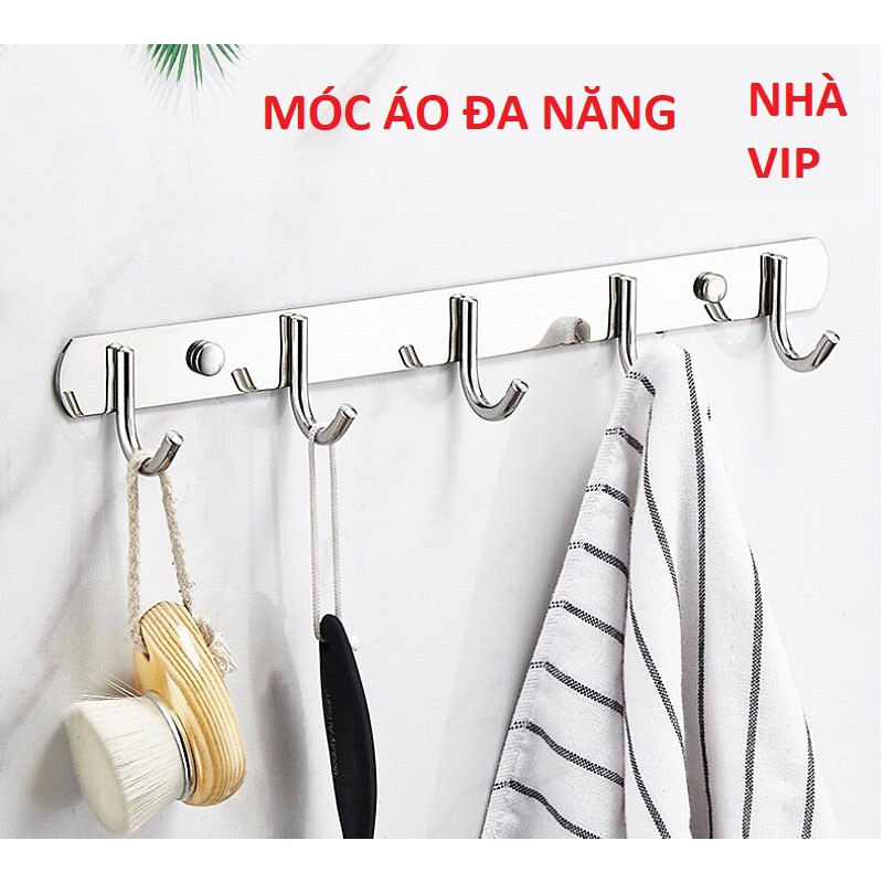 Móc treo quần áo 5 móc, 6 móc, 7 móc, 8 móc, 9 móc, 10 móc inox201, móc phòng tắm, móc treo đồ