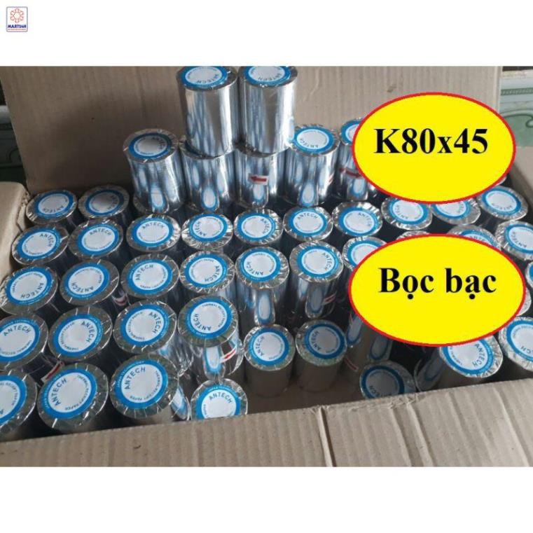 (khổ K80*45) Giấy in nhiệt, in hóa đơn, in bill bọc bạc