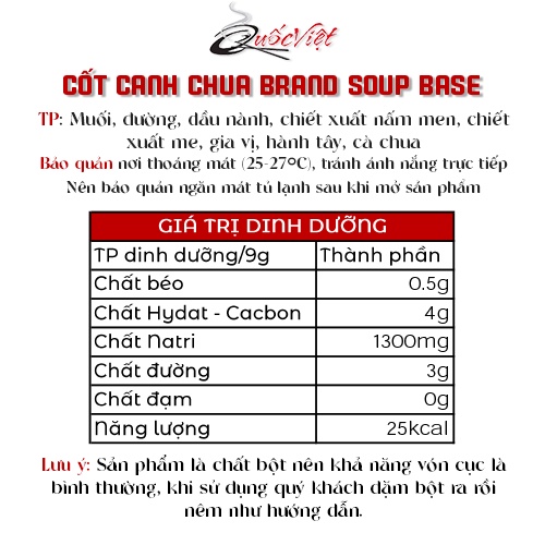 Gia Vị Nấu Canh Chua Cốt Quốc Việt 300g - Nhập Khẩu USA