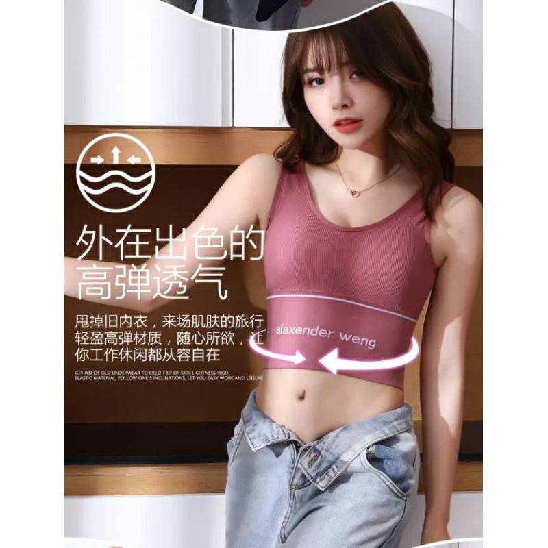 Áo Bra Thể Thao Croptop Alaxender Weng Thể Thao Trẻ Trung Cá Tính