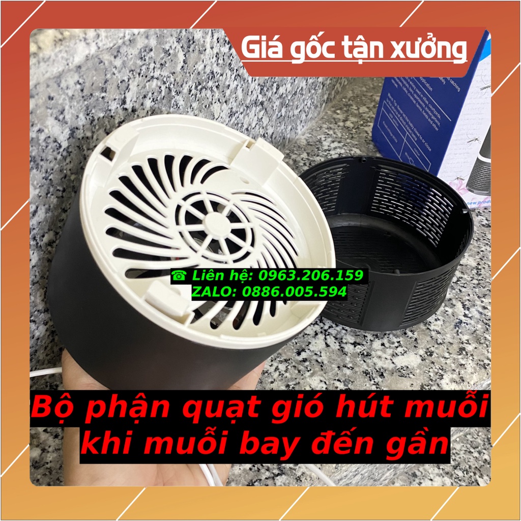 [HOT] Máy Bắt Muỗi Bằng Đèn Led Xanh Thông Minh Không Gây Tiếng Ồn, Dây USB Thông Dụng