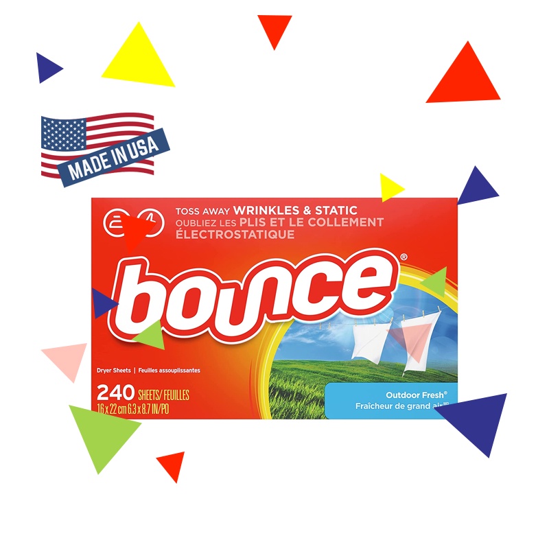 [Tách 1 và 5] Giấy thơm quần áo Bounce Mỹ - hương Outdoor Fresh tươi mới