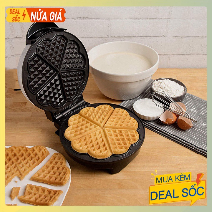 Máy làm Bánh Bông Lan Waffle Gia Đình 1000W HAEGER