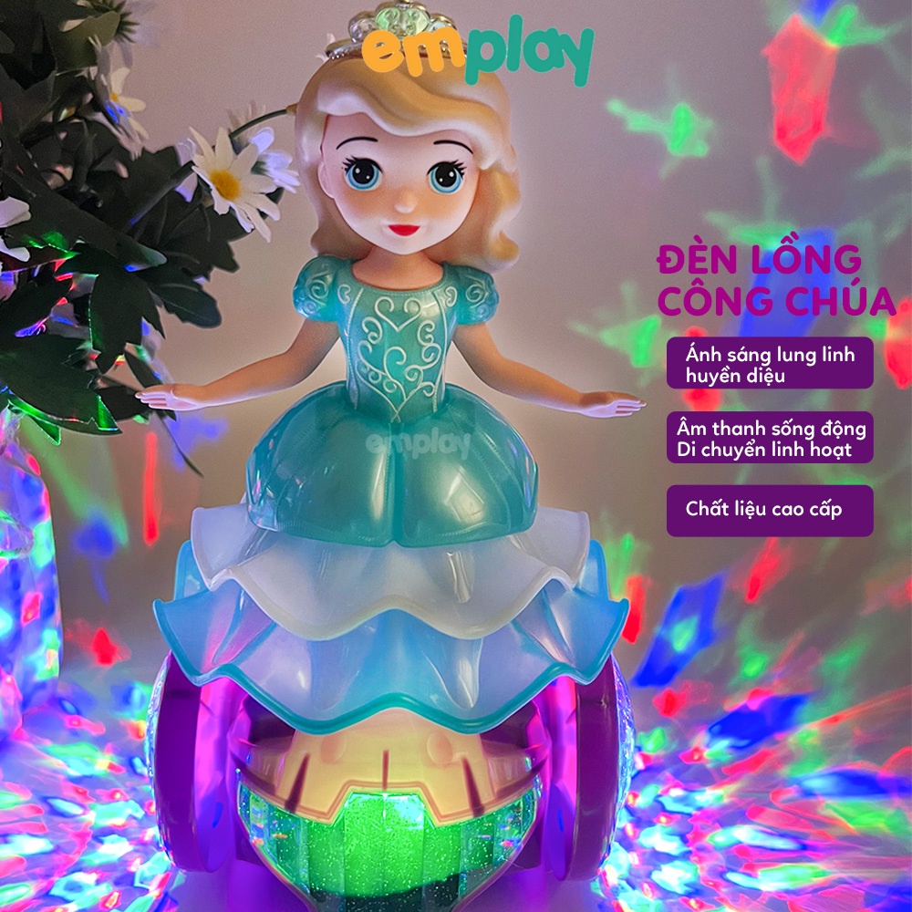 Đồ chơi đèn lồng trung thu cao cấp Emplay có đèn và nhạc sôi động chất liệu nhựa ABS an toàn cho trẻ