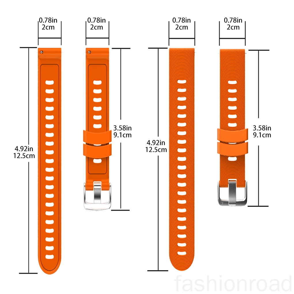 Dây Đeo Thay Thế Cho Đồng Hồ Thể Thao Bằng Silicone Cho Garmin / Huawei / Samsung 20mm
