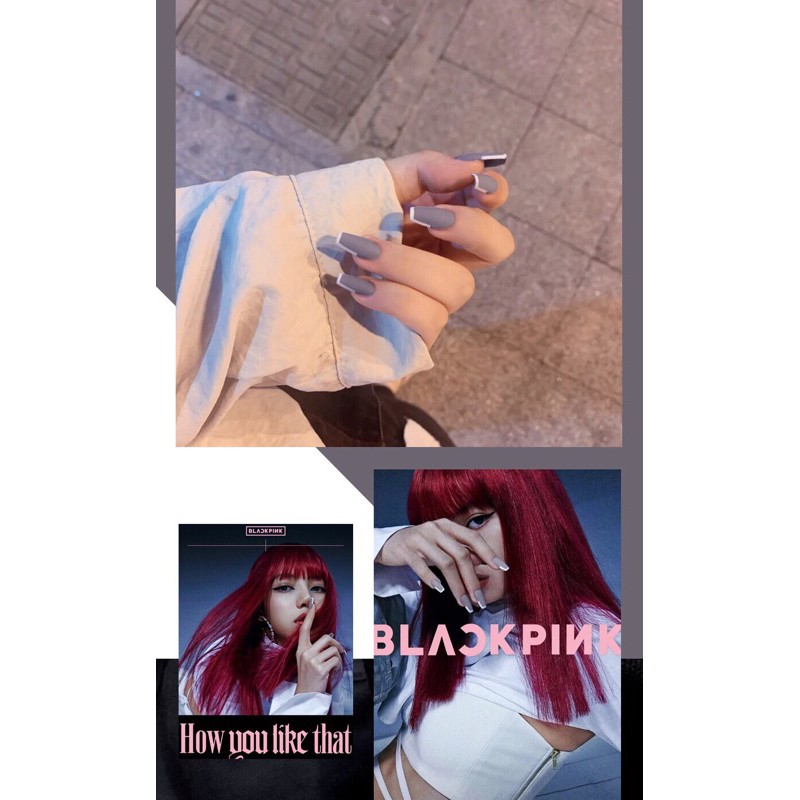 Móng giả dài nhọn 24pcs kèm keo