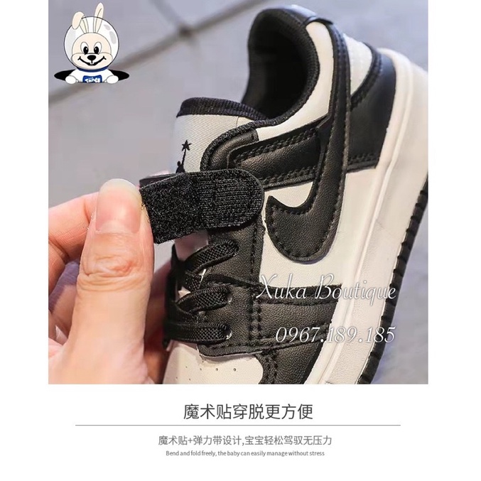 Giày Thể Thao Sneaker TMT Cao Cấp cho bé - 2 màu đen, trắng