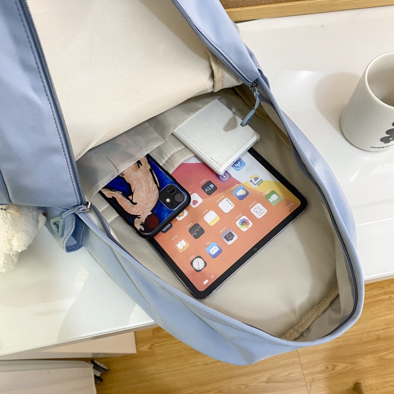 Balo PRETTYZYS dung tích lớn 15.6inch phong cách Hàn Quốc cho nữ sinh đi học - Hàng mới về