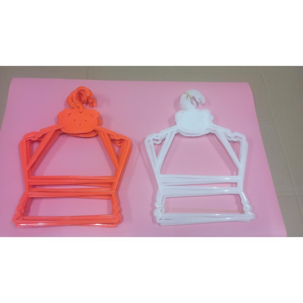 Móc bộ Trẻ em Nhỏ, móc bộ bé (10 Cái ) DƯỚI 3 tuổi ĐỦ MÀU  [FREE SHIP-RẺ] nhựa dẻo,xài bền phù hợp mọi loại trang phục