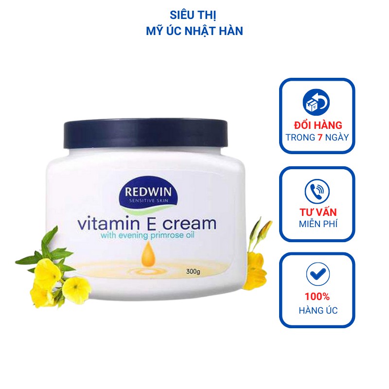 Kem dưỡng ẩm da vitamin E Redwin Cream 300g Úc - Kem chống nẻ dưỡng trắng da mịn màng Mộc Diệp (vitamin_e_uc) | BigBuy360 - bigbuy360.vn