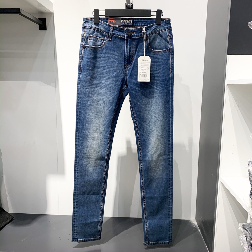 Quần Jean nam Ojeans ống ôm trẻ trung 20399 - XANH VỪA . ↺ .new ↢