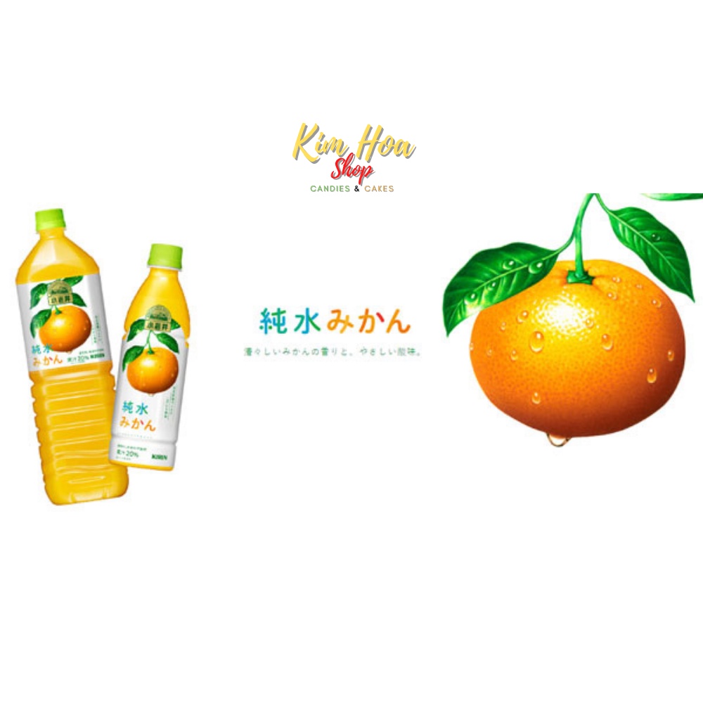 Nước ép hoa quả tinh khiết và trà sữa KIRIN KIOWAI Nho & Táo & Cam & Trà sữa từ Nhật Bản - MADE IN JAPAN