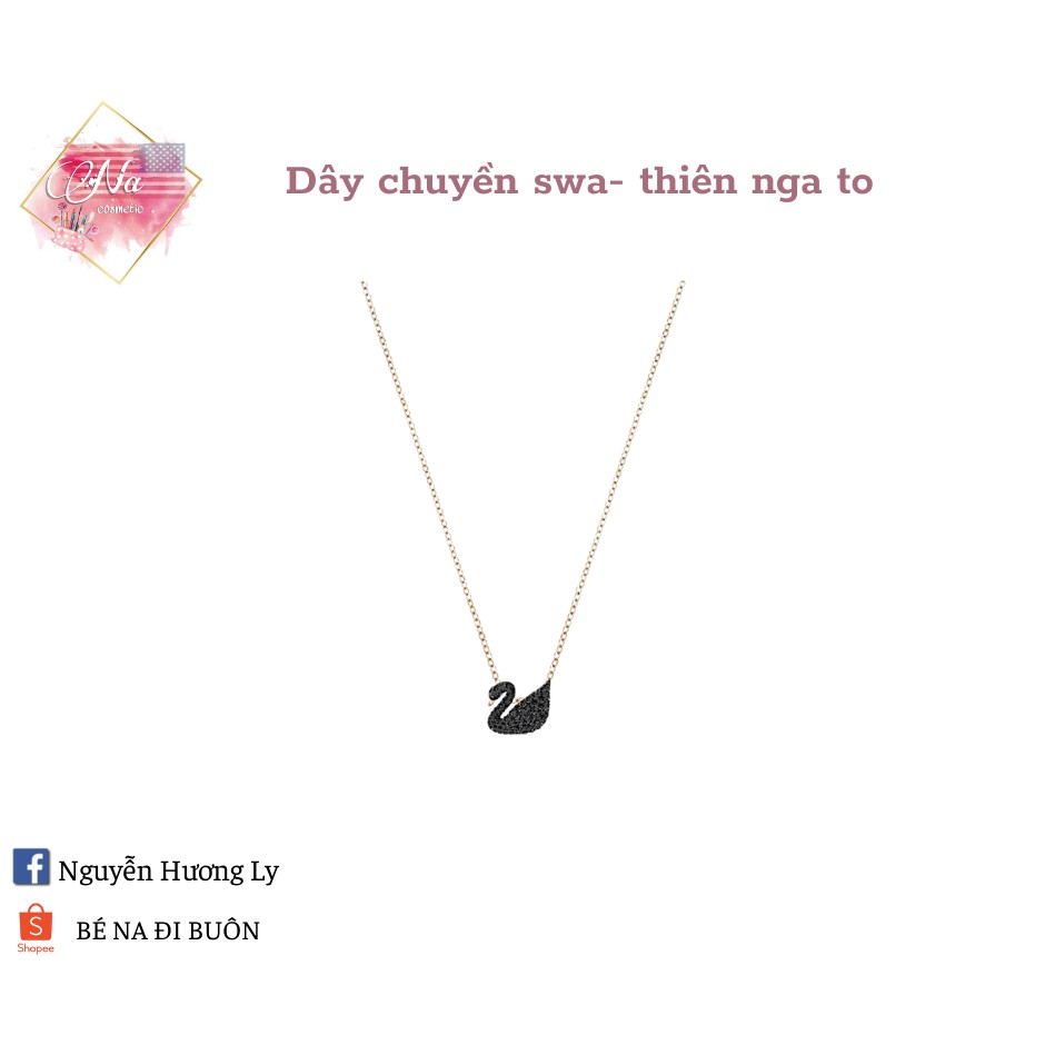 DÂY CHUYỂN SWA THIÊN NGA ĐEN- CON TO