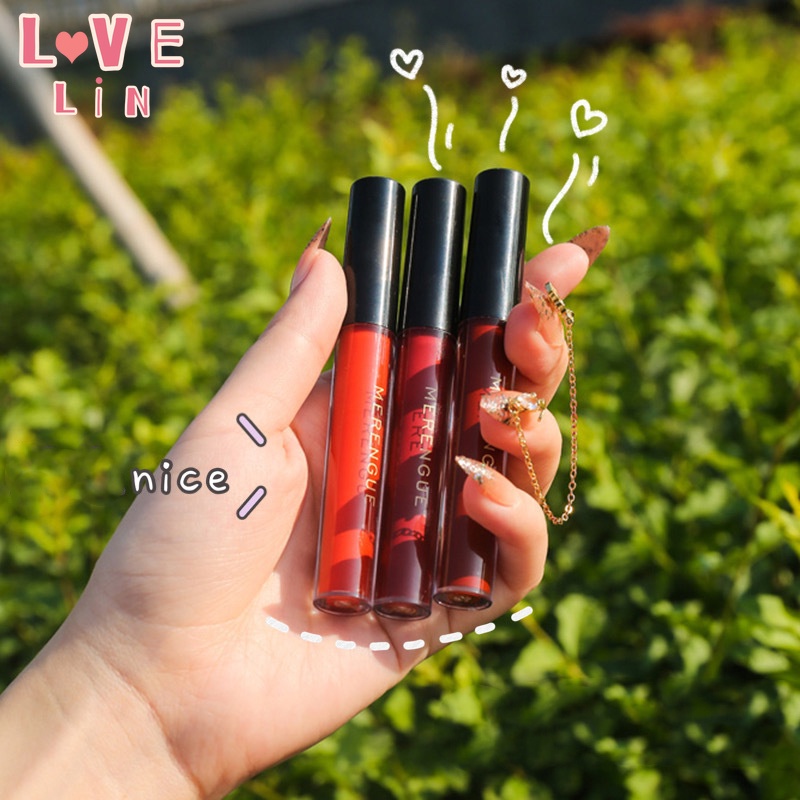 【Lovelin】[Cặp Ống Môi] Son Môi Lì Mịn Như Nhung Phù Hợp Với Học Sinh Nữ Không Phai Màu