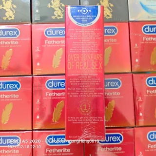 COMBO 2 Hộp 12 chiếc bao cao su Durex Ferherlite.