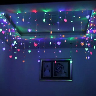 ĐÈN LED RÈM TRANG TRÍ TRÁI TIM