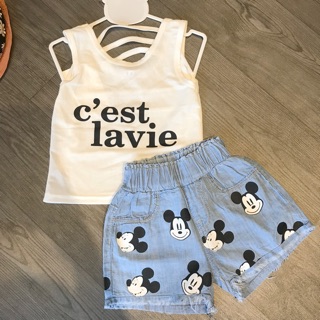 Set áo balo quần micky