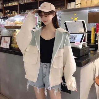 [HOT NEW] Áo khoác gió nữ túi hộp tai thỏ SIÊU HOT 