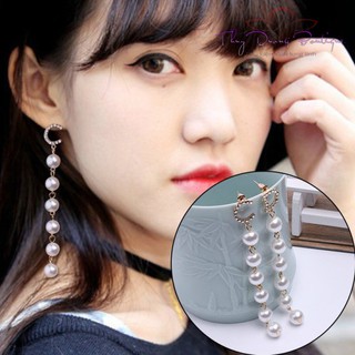 Bông Tai CD Lụa Ngọc Trai Dáng Dài Dịu Dàng Nữ Tính