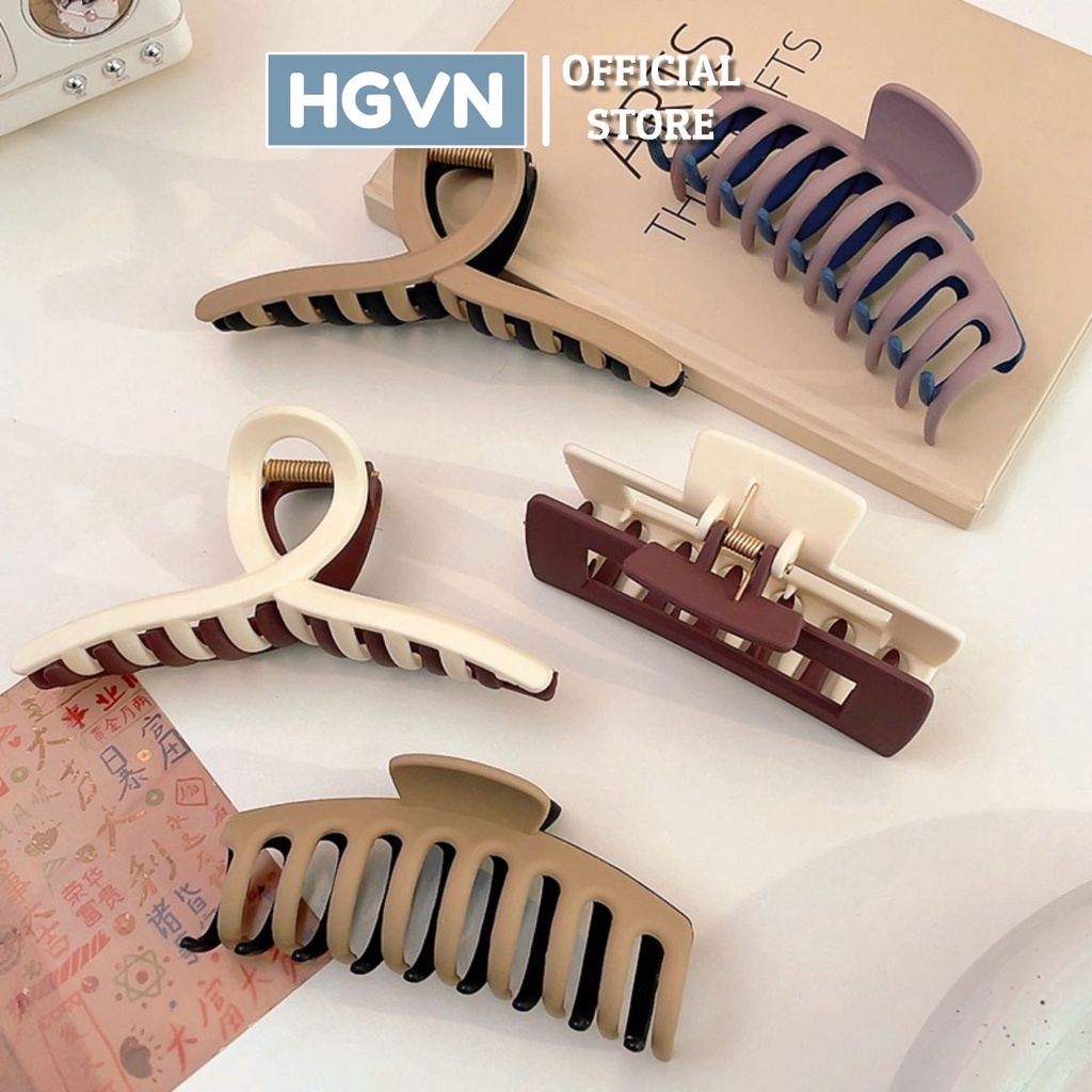 Kẹp Tóc HGVN Thiết Kế 2 Tone Màu Phong Cách Hàn Quốc