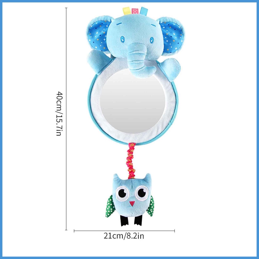 Gương Soi Hình Chú Voi Dễ Thương Gắn Ghế Ngồi Xe Hơi Cho Bé