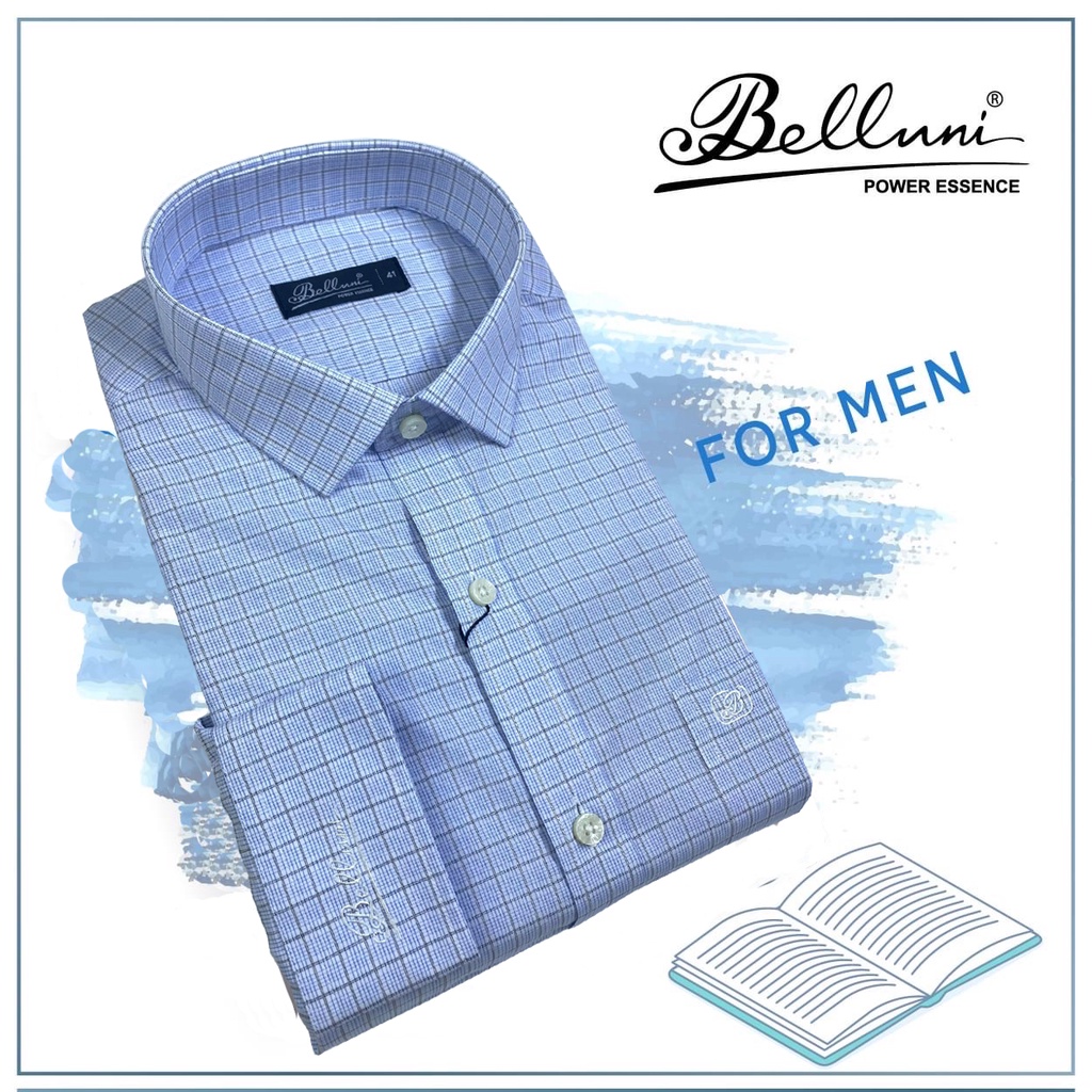 Áo Sơ Mi Nam Dài Tay Công Sở Thương Hiệu Thời Trang Belluni 151-BL4