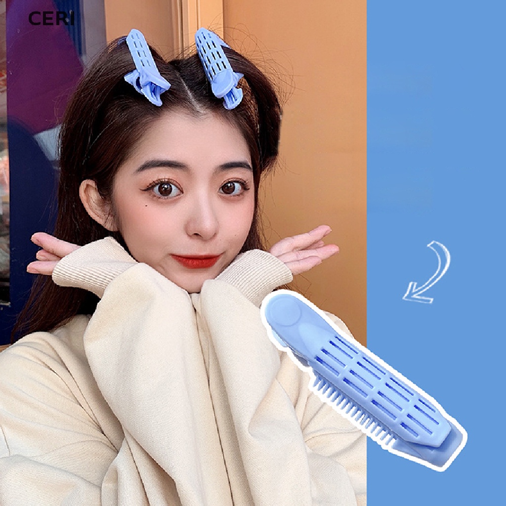 Set 4 Kẹp Tóc Xoăn Tự Nhiên Bằng Nhựa