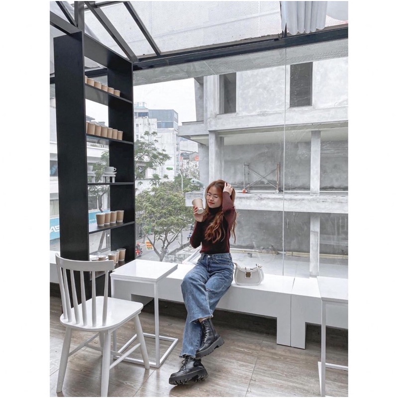 Giày boots , giày bốt cao cổ đế cao dr marten - SIG BOOTS