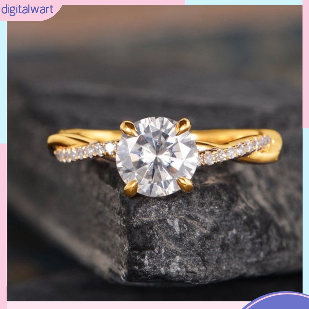 Nhẫn Hợp Kim Đính Đá Zircon Thời Trang Cho Nữ