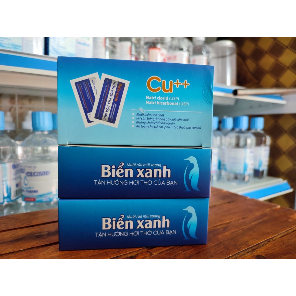 Muối rửa mũi xoang Biển Xanh