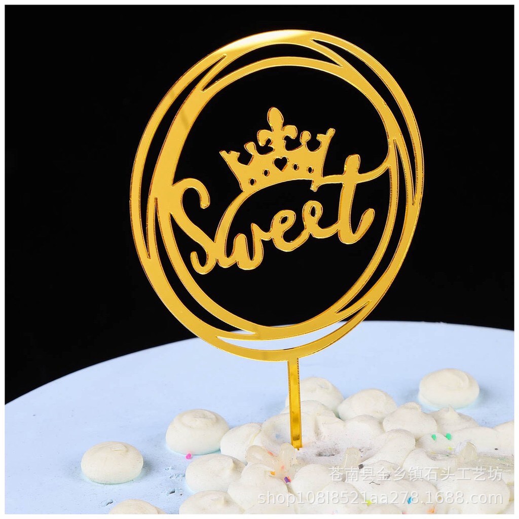 Phụ Kiện Trang Trí Bánh Sinh Nhật Bánh Kem - Combo 10 chiếc  Meka sweet