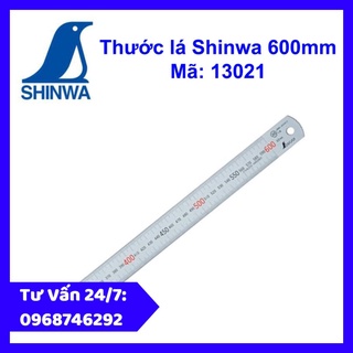 Thước lá shinwa 600mm mã 13021