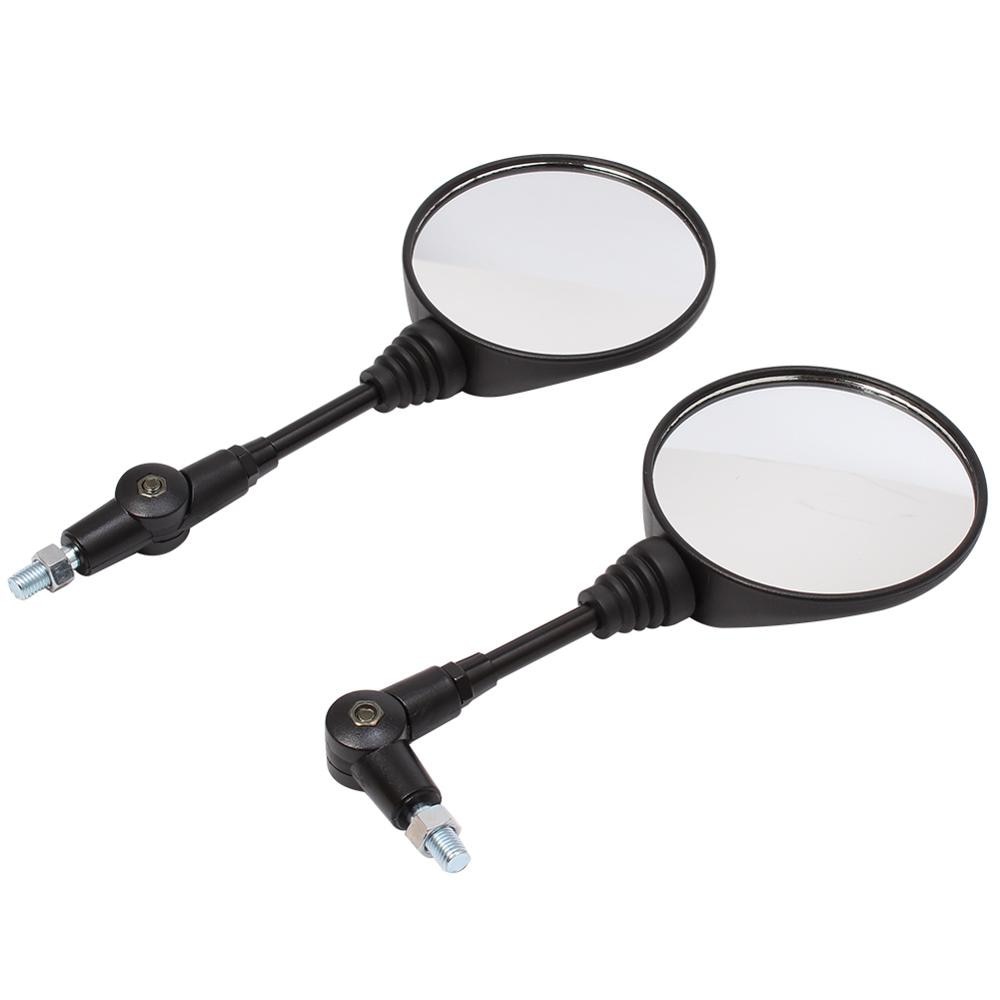 Gương xe máy，Gương Chiếu Hậu Tròn 10mm Màu Đen Gập Lại Được Chống Rơi Chuyên Dùng Cho，Gương chiếu hậu xe máy