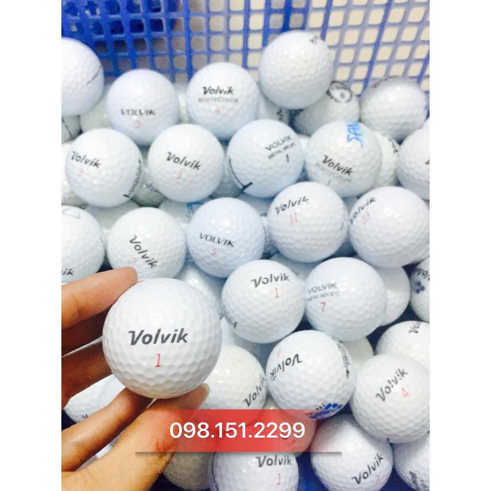 COMBO 10 QUẢ BÓNG GOLF THƯƠNG HIỆU XXIO, VOLVIK, BRIDGHSTONE, HONMA, DUNLOP MỚI 90%